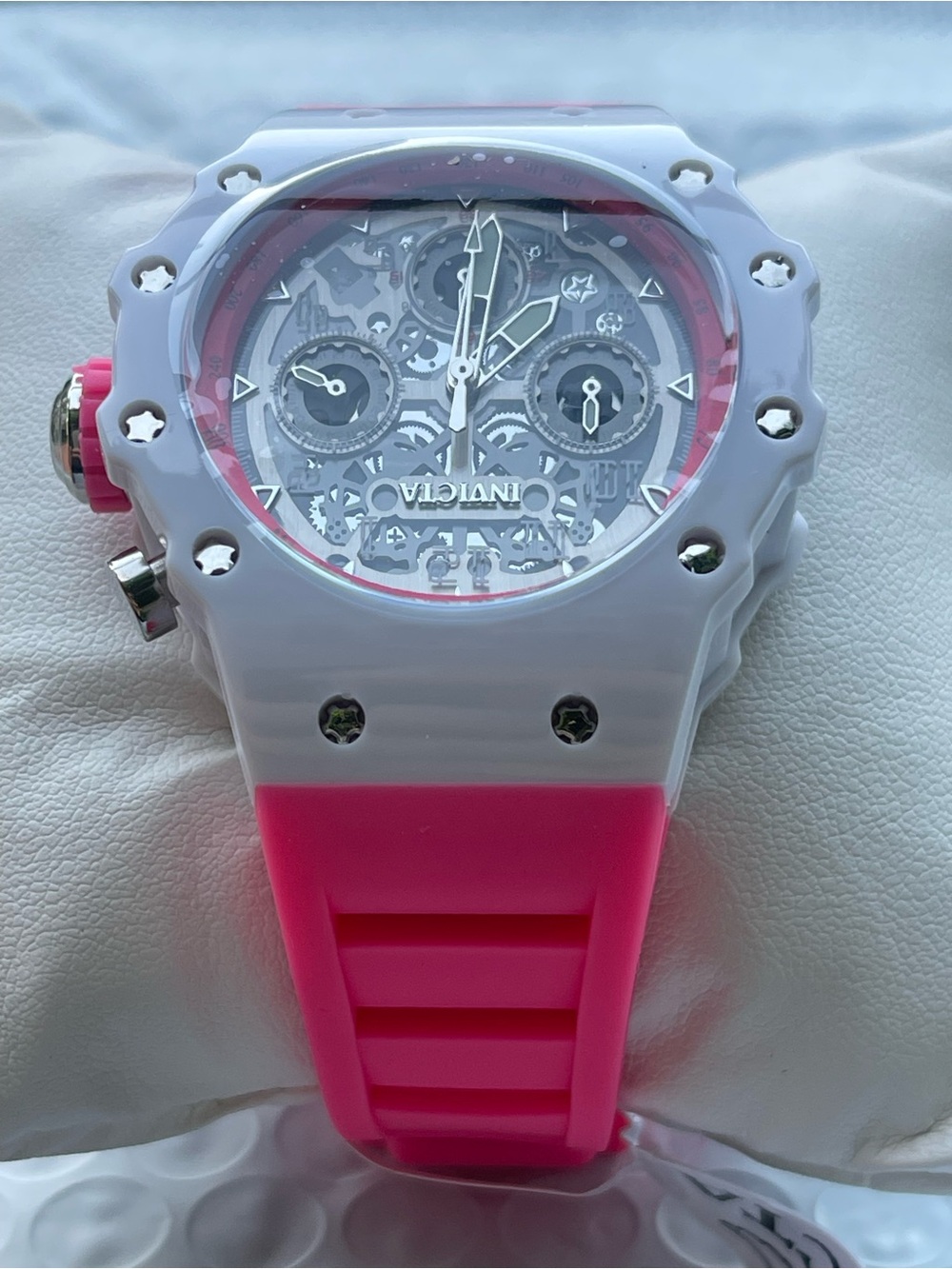 Invicta Racing Apexium Unisex Watch - 41mm, Pink (69620) - Picture 9 of 12